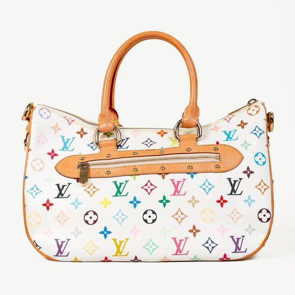 Louis Vuitton x Takashi Murakami Rita White Multicolore Monogram Shoulder Bag - Picture 4 of 15